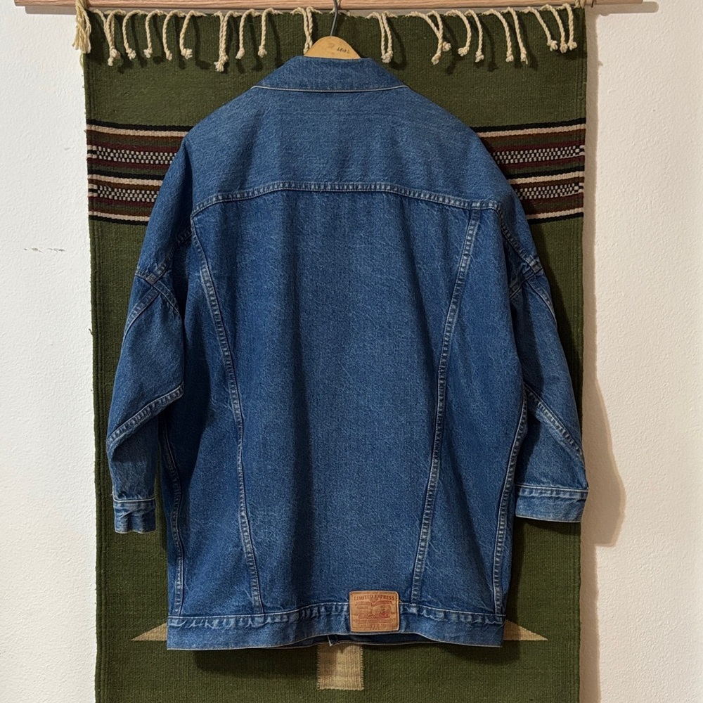 American Vintage large denim coat Jean jacket made in the USA Limited Express - Picture 7 of 16